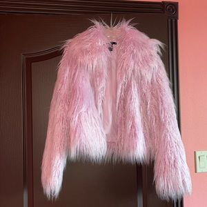 ❌SOLD❌Pink furry coat
